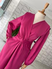 Modern kuşaklı Tulum - Pembe