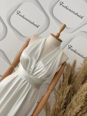 1 Elbise 4 model - Beyaz