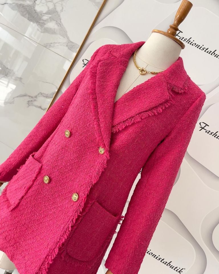 Tüvit Ceket Pembe