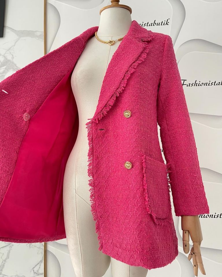 Tüvit Ceket Pembe