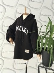 Kapüşonlu sweatshirt Siyah