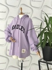 Kapüşonlu sweatshirt lila