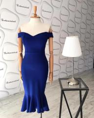 Madonna yaka elbise - Saks