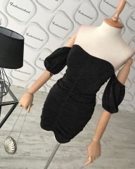 Drape detay simli elbisemiz
