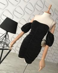 Drape detay simli elbisemiz