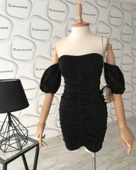 Drape detay simli elbisemiz