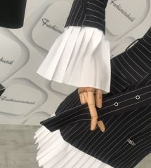 Pilise detay çizgili ceket elbisemiz