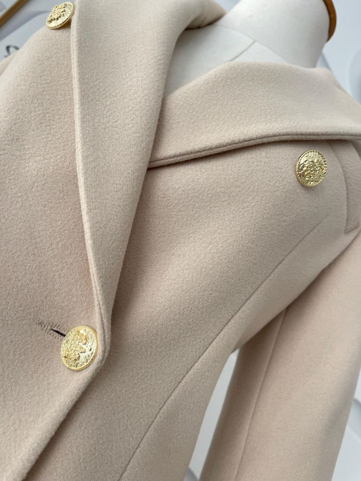 Blazer kaşe kaban - Taş