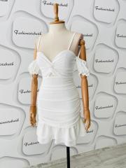 bomb triple dress - Beyaz