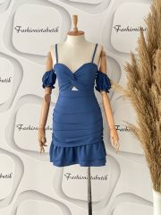 bomb triple dress - Indigo