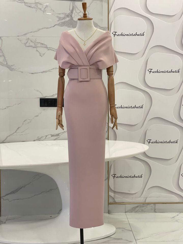 Milana dress - Pudra