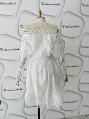 white and black madonna dress - Beyaz