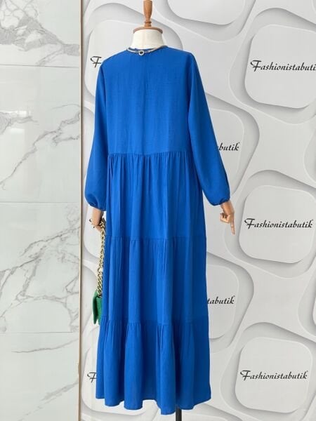 Kat kat kloş elbise -Saks