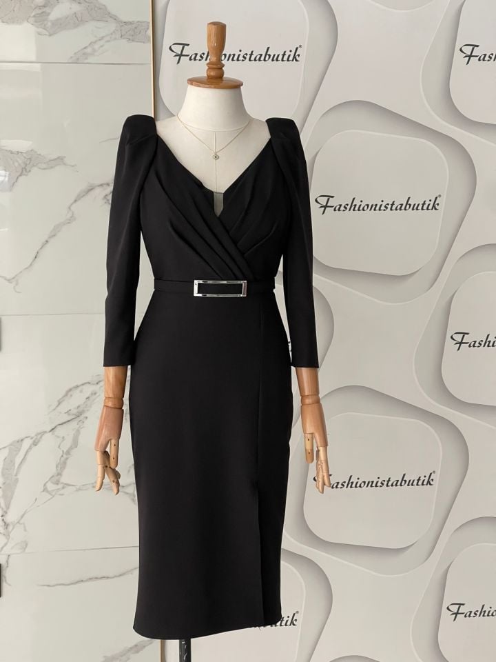 Midi Dress - Siyah