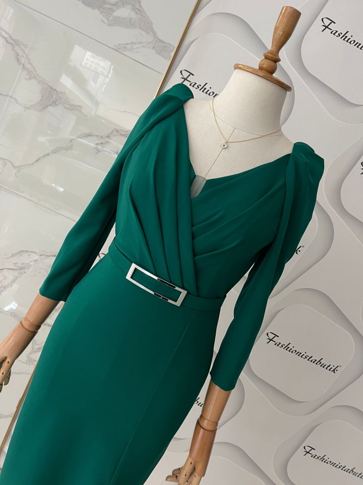 Midi Dress - Zümrüt